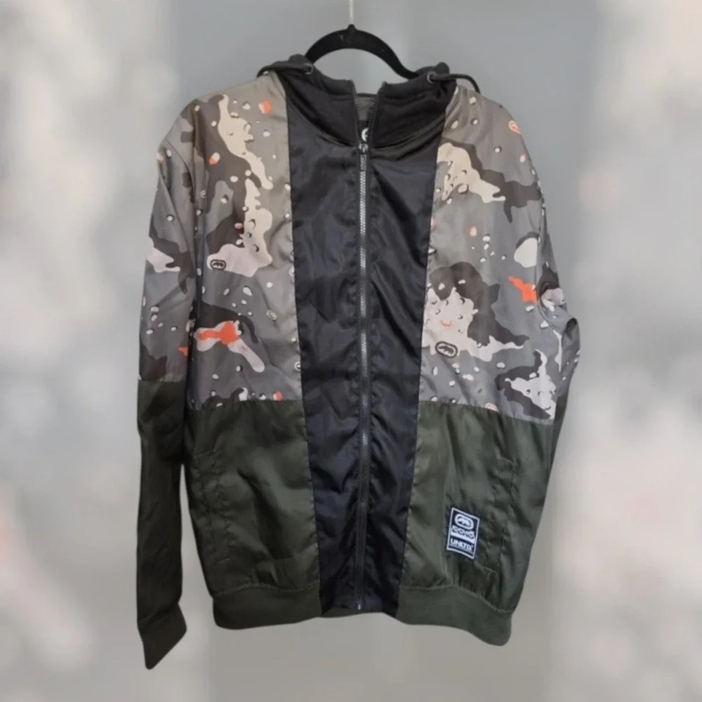 ecko unltd Mens Cadet Flash Jacket In Olive Desert. Size L - Picture 1 of 6